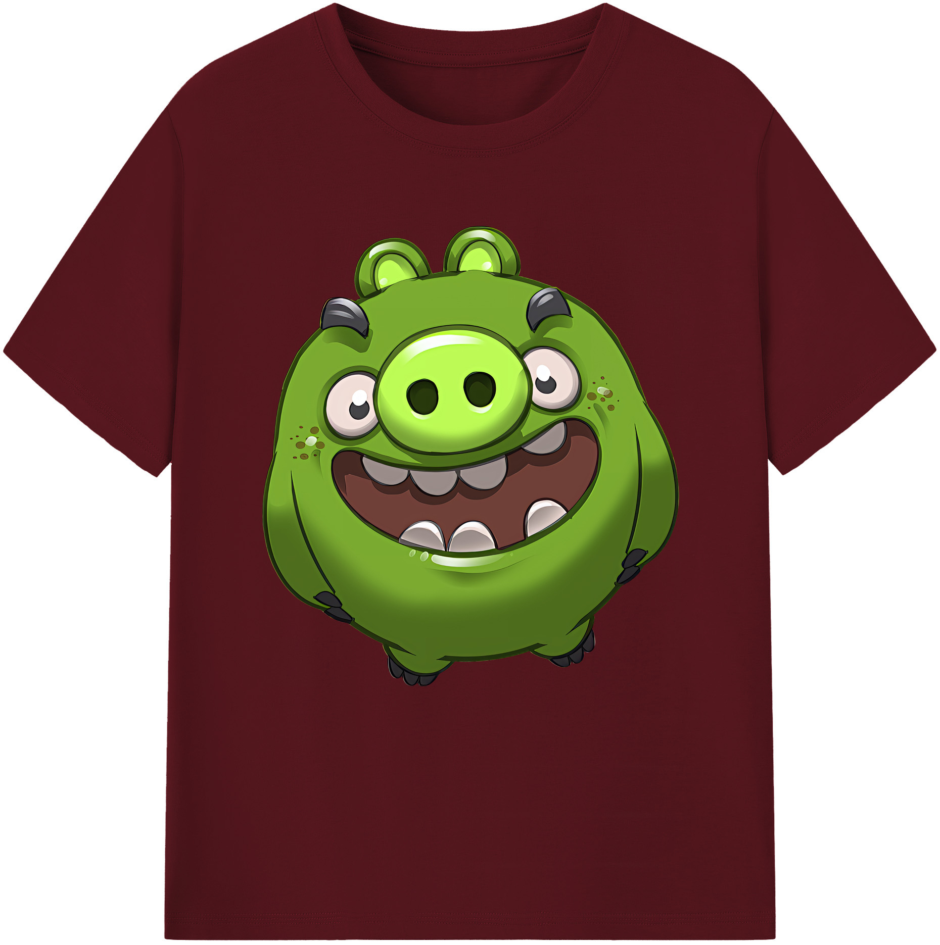 （画像用） Angry Birds アングリーバード 綿100％半袖Tシャツ（フロントプリント）